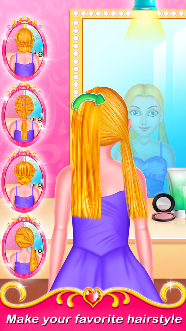 اسکرین شات 1 بازی Princess Long Hair Salon