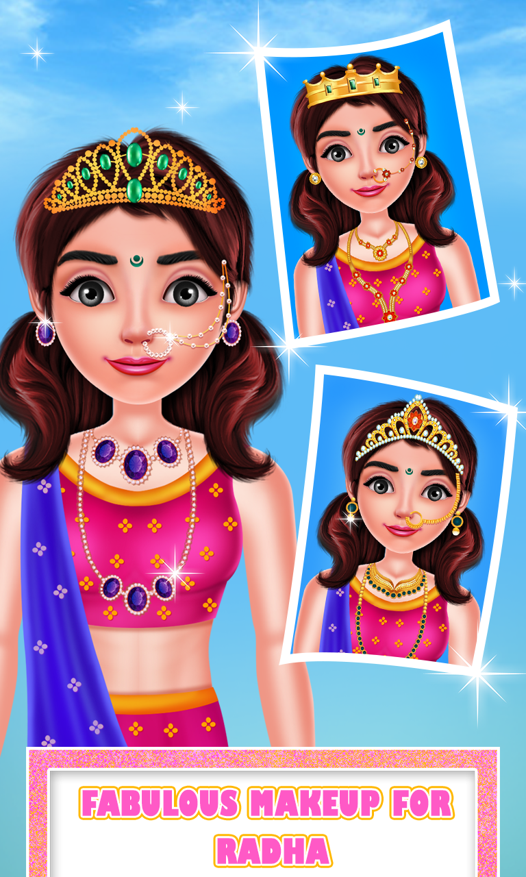 اسکرین شات 1 بازی Cute Radha Fashion Makeover