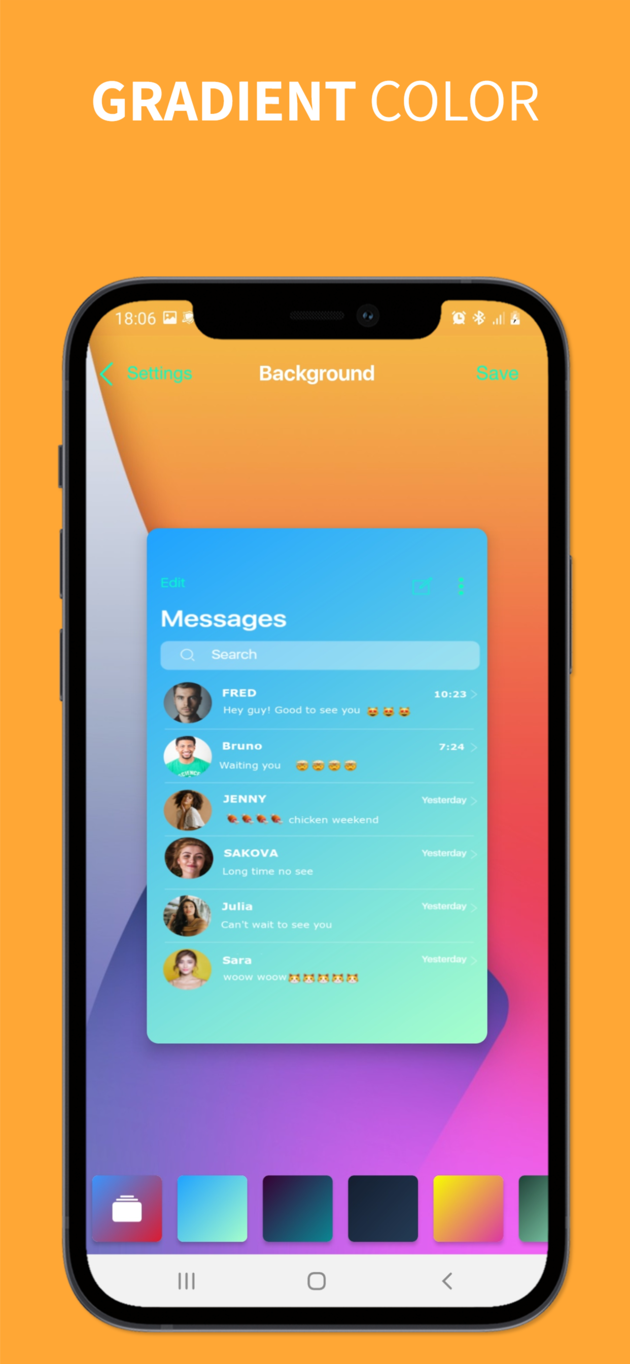 اسکرین شات 4 برنامه iCenter OS - Messages OS