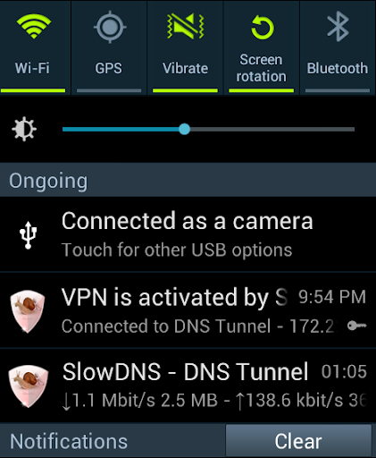 اسکرین شات 7 برنامه VPN Over DNS  Tunnel : SlowDNS