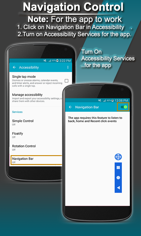 اسکرین شات 5 برنامه Navigation Bar - Back , Recent