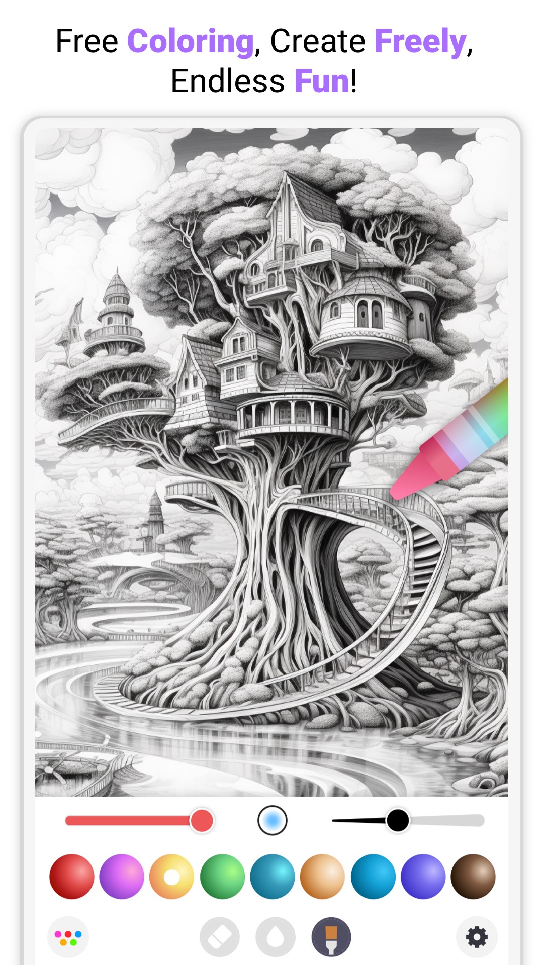 اسکرین شات 1 برنامه InColor: Coloring & Drawing