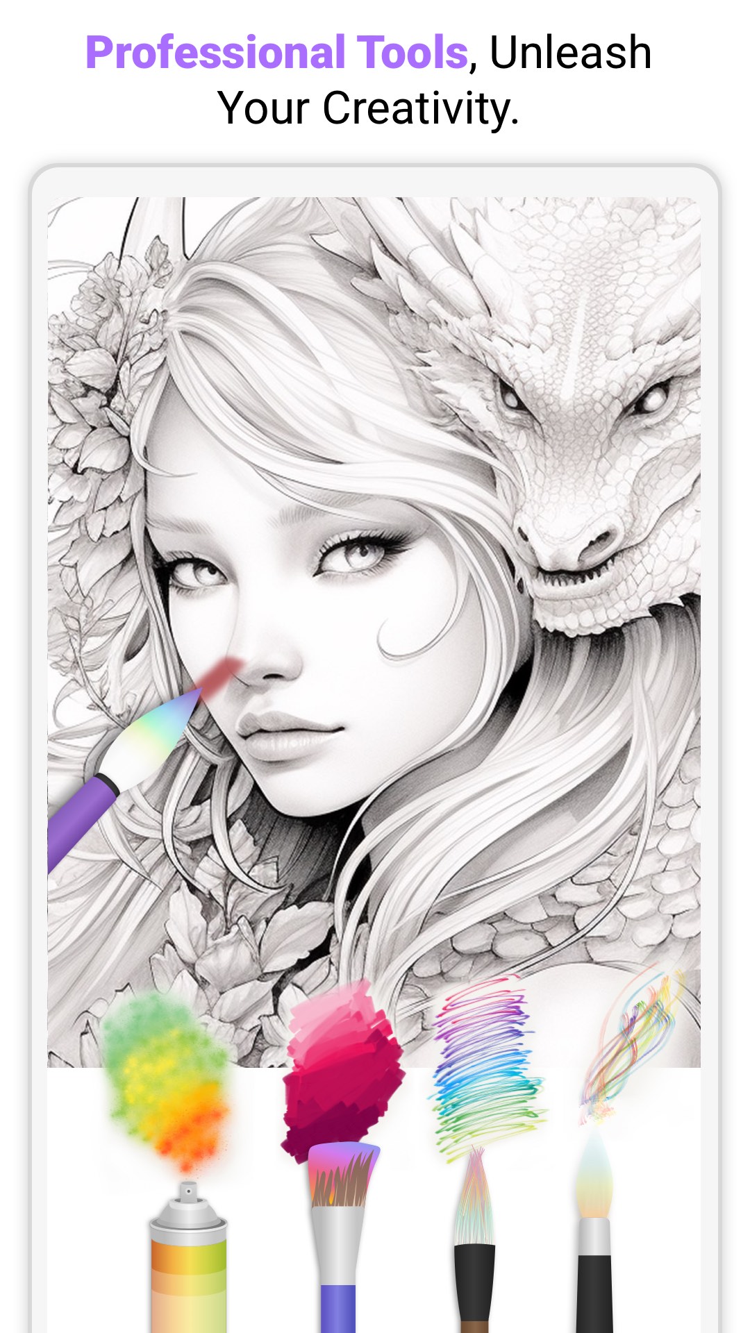 اسکرین شات 4 برنامه InColor: Coloring & Drawing