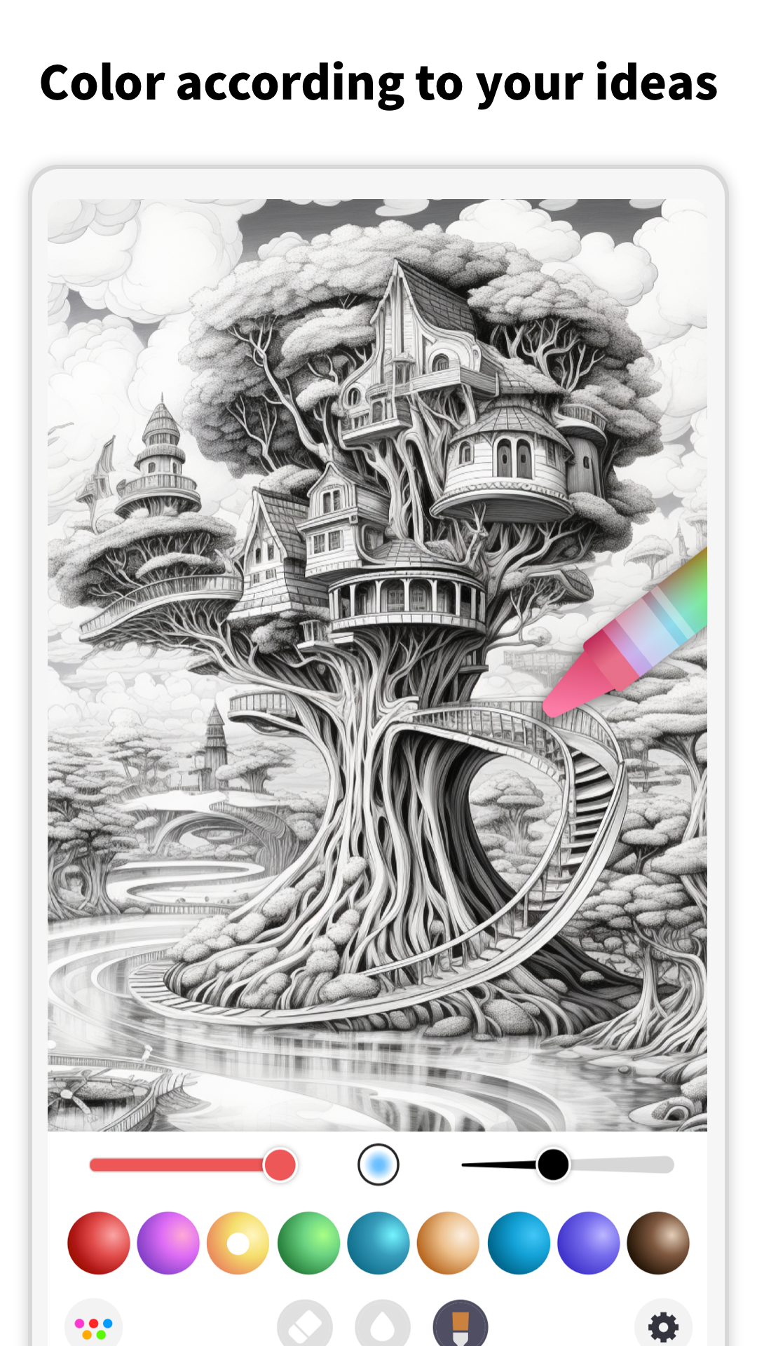 اسکرین شات 1 برنامه InColor: Coloring & Drawing