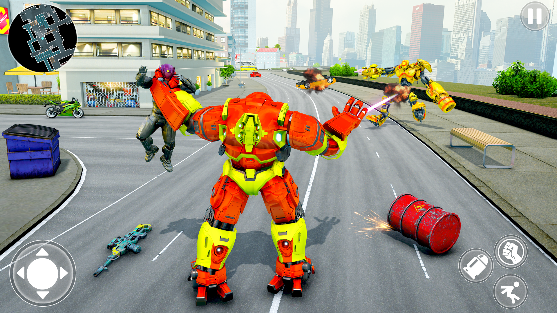 اسکرین شات 4 بازی Iron Robot Game : Muscle Hero
