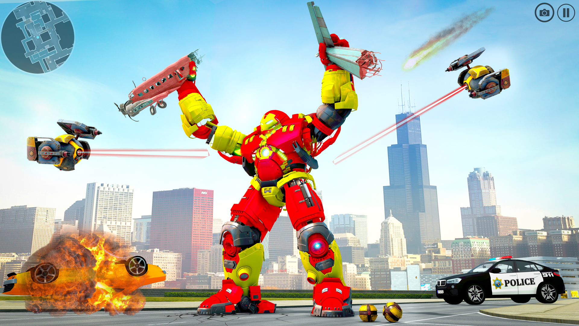 اسکرین شات 3 بازی Iron Robot Game : Muscle Hero