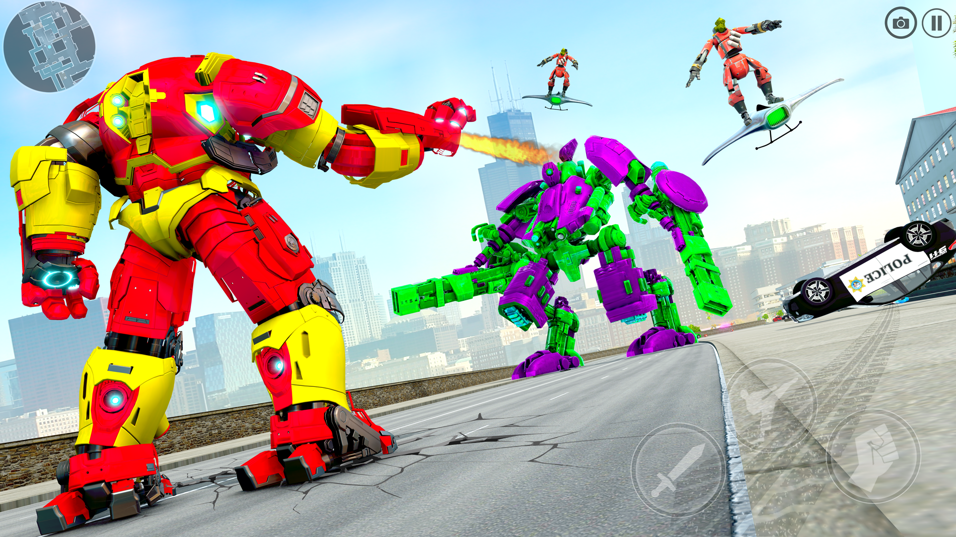اسکرین شات 1 بازی Iron Robot Game : Muscle Hero