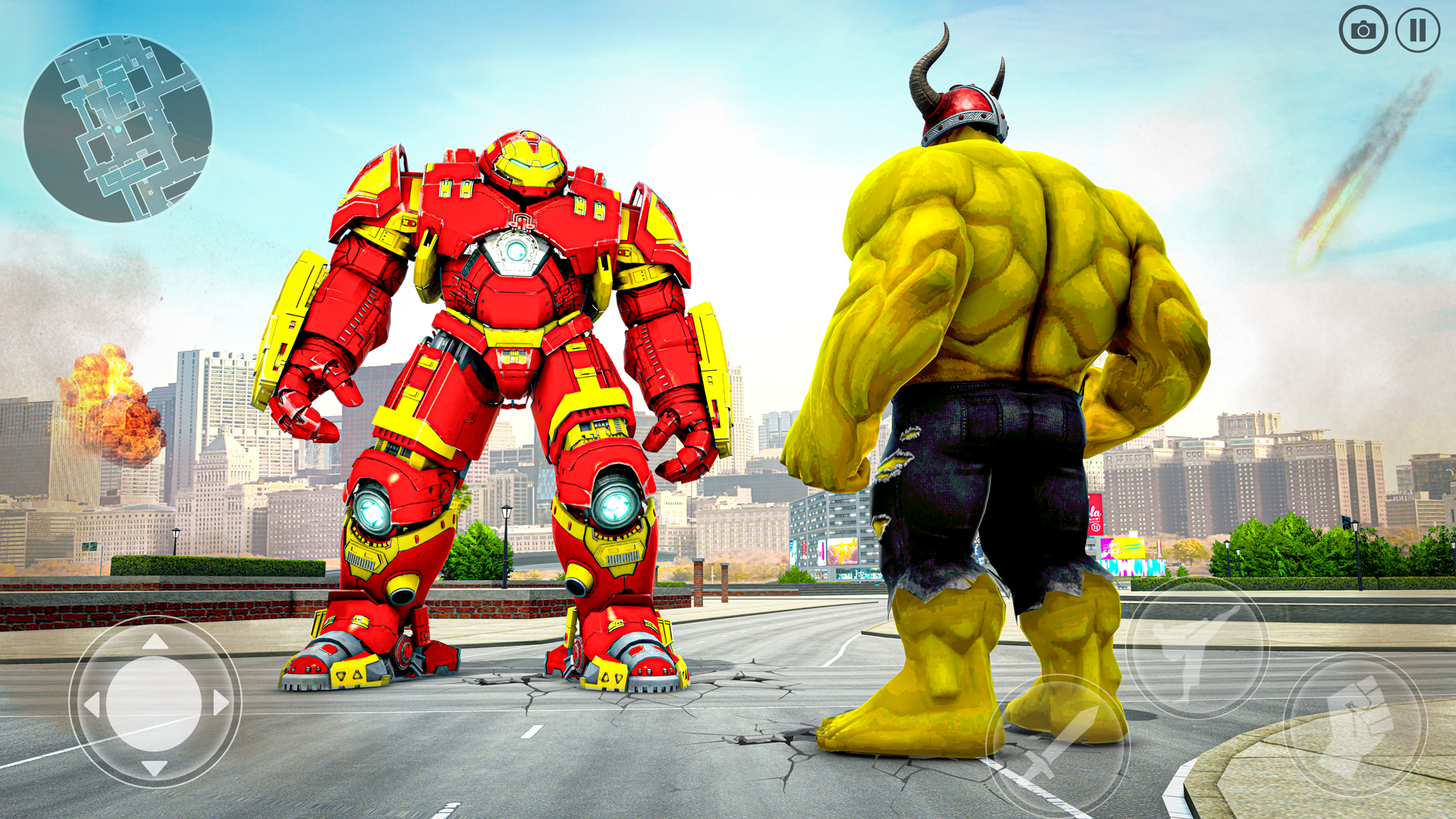 اسکرین شات 2 بازی Iron Robot Game : Muscle Hero