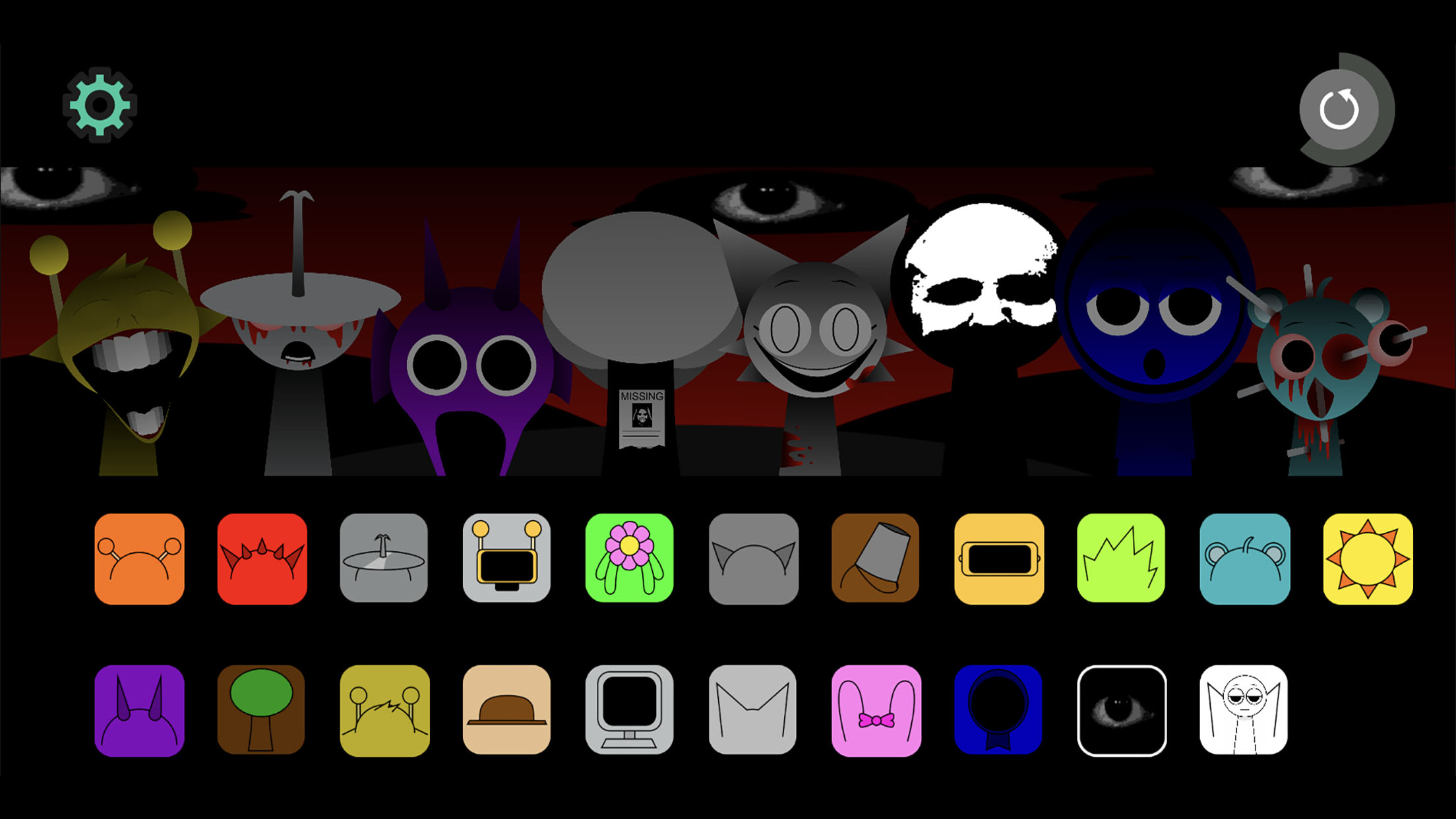 اسکرین شات 4 بازی Incredibox Sprunki Mods
