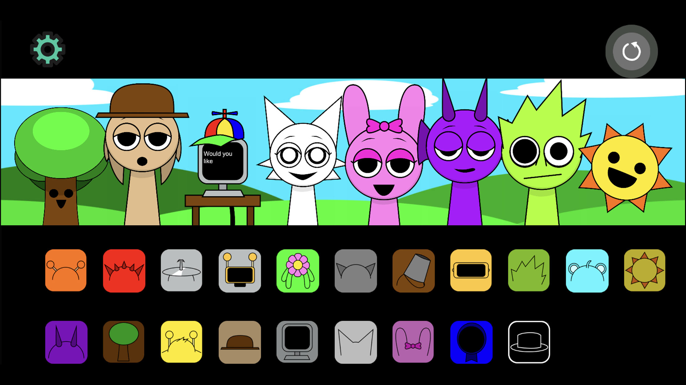 اسکرین شات 3 بازی Incredibox Sprunki Mods