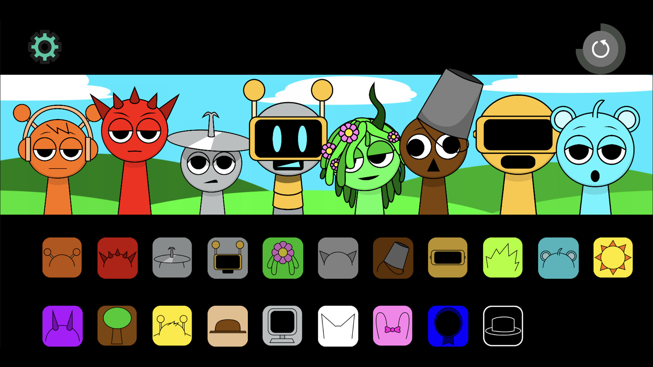 اسکرین شات 1 بازی Incredibox Sprunki Mods