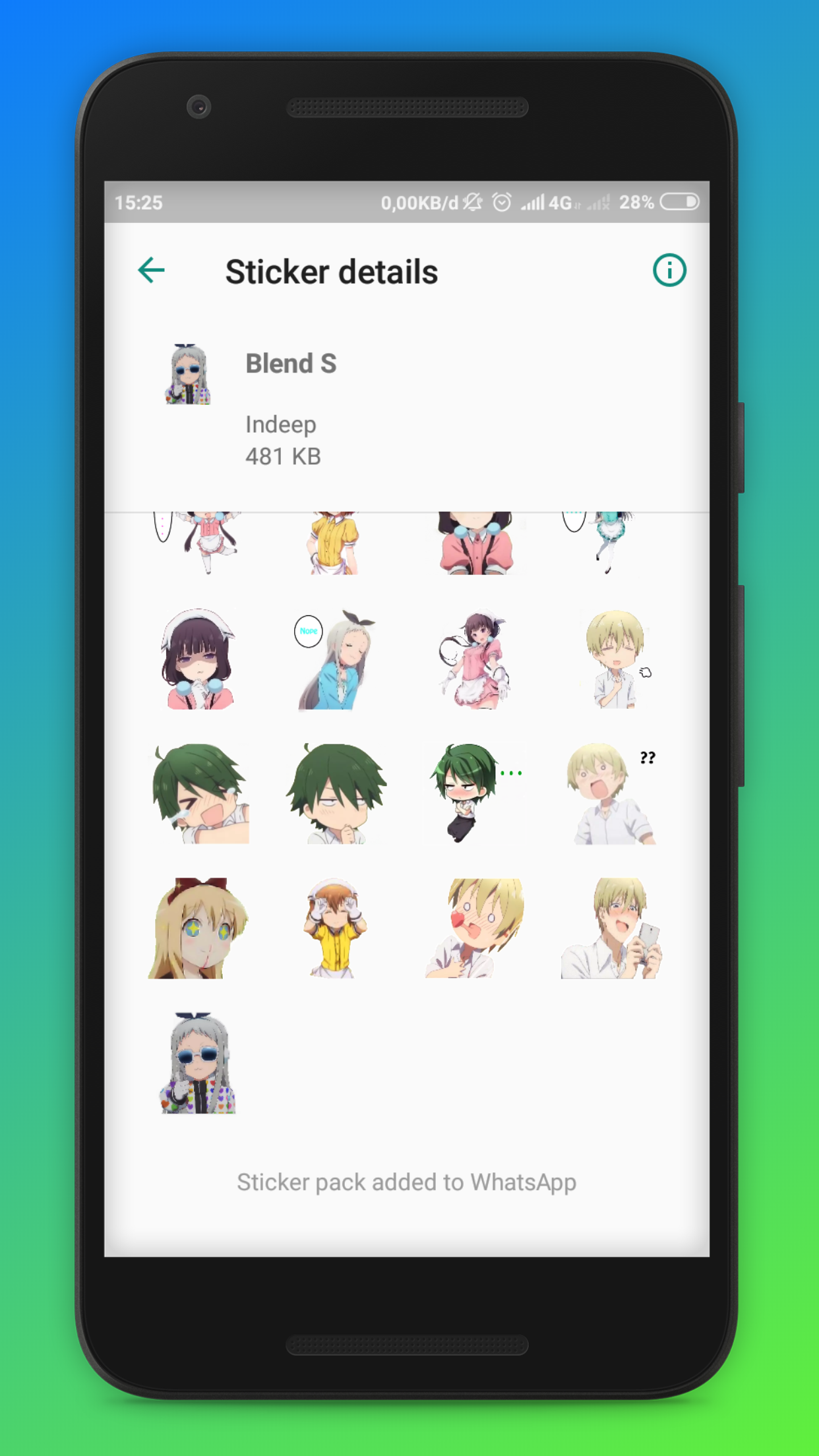 اسکرین شات 5 برنامه Anime stickers for whatsapp