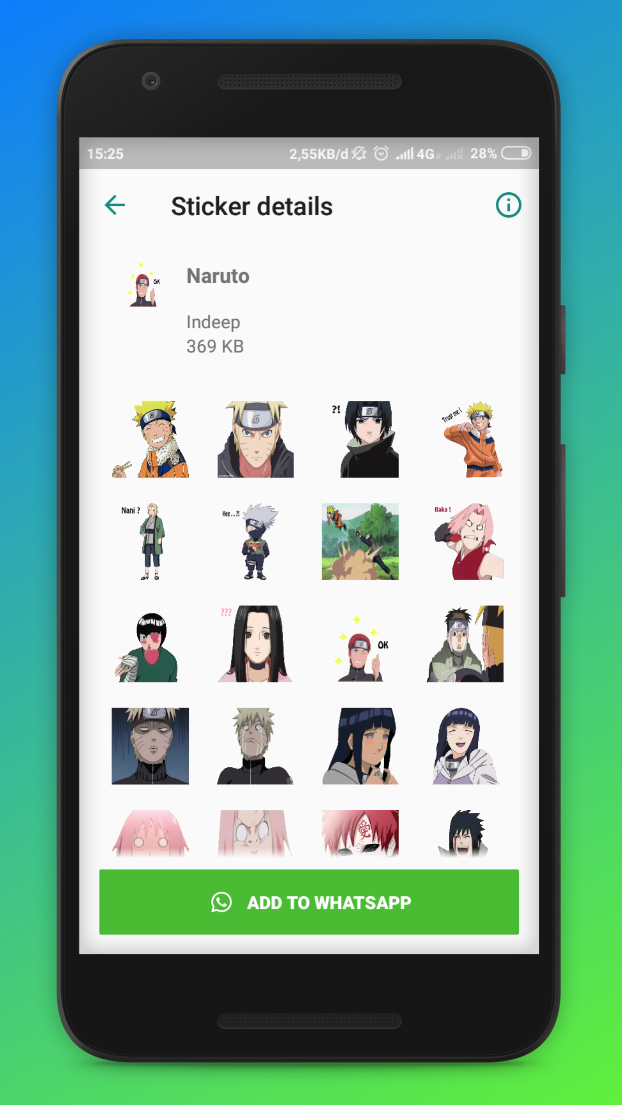 اسکرین شات 4 برنامه Anime stickers for whatsapp