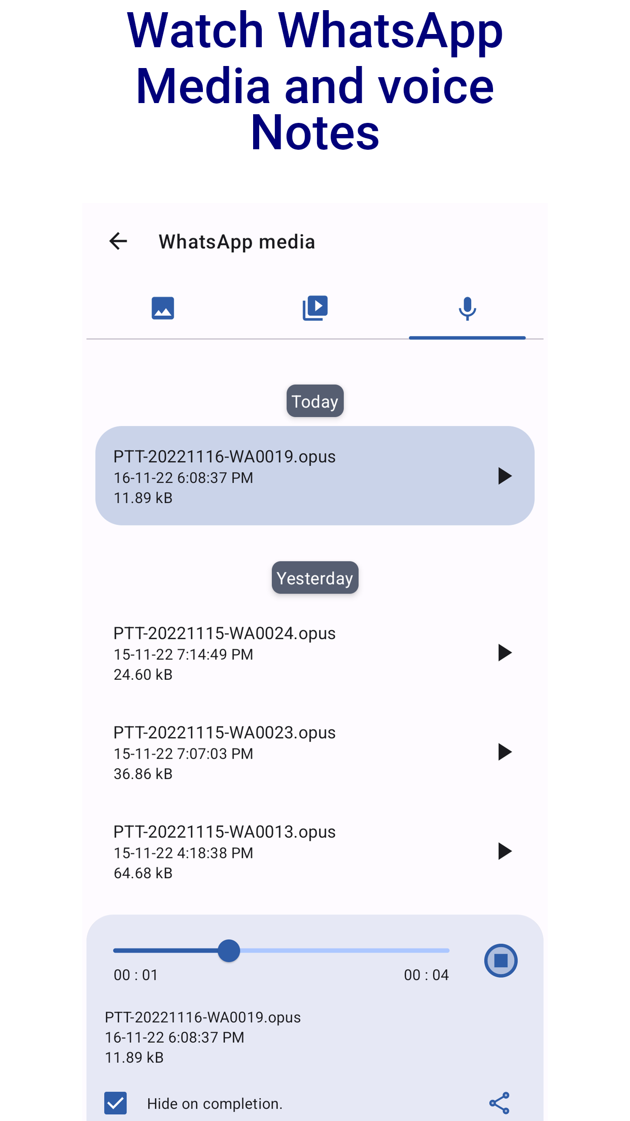 اسکرین شات 4 برنامه NoBlueTick: No Last Read