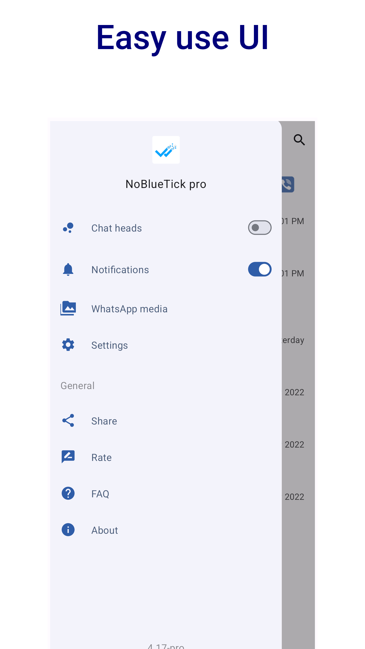 اسکرین شات 8 برنامه NoBlueTick: No Last Read