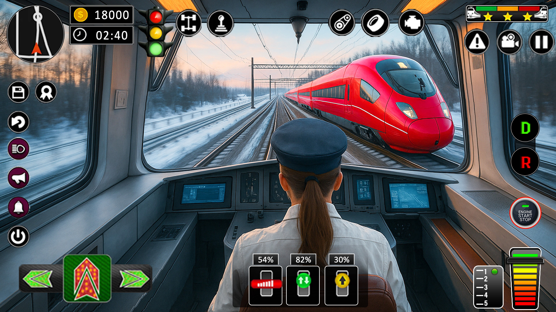 اسکرین شات 1 برنامه City Train Games Driver Sim 3D