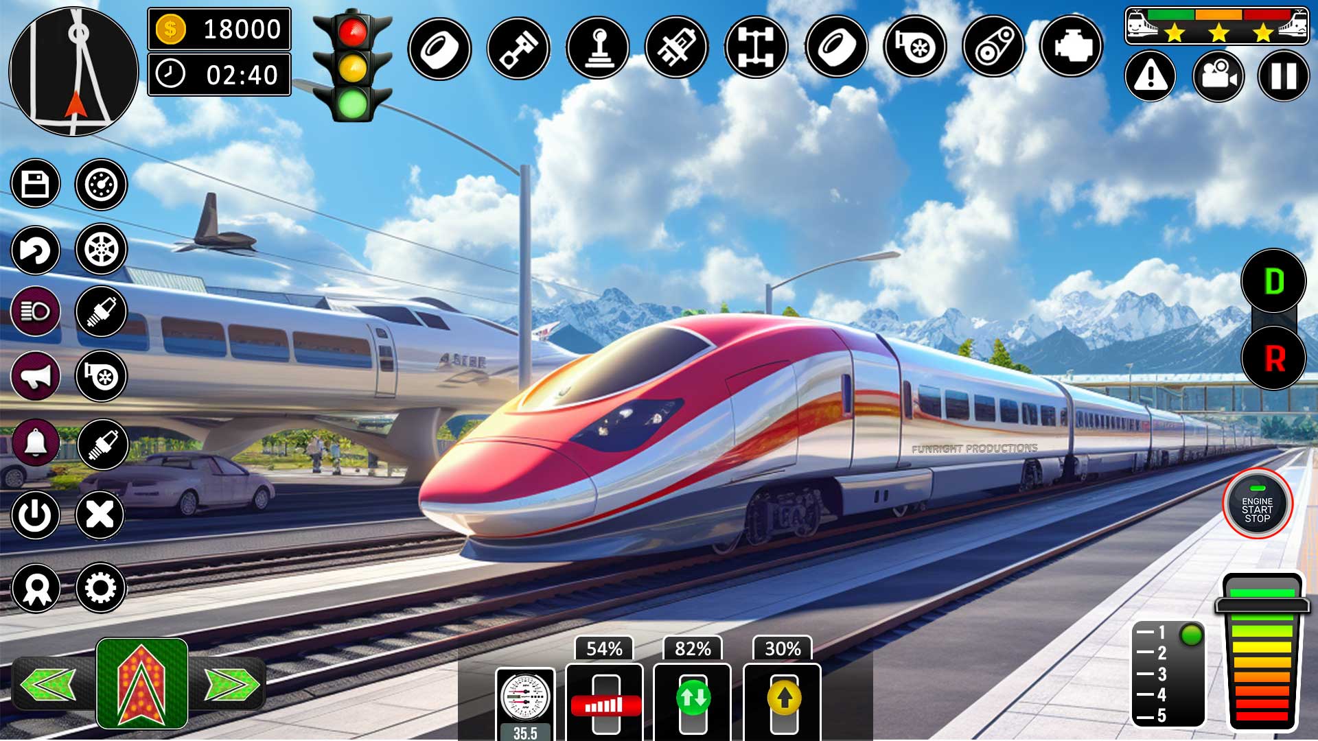 اسکرین شات 5 برنامه City Train Games Driver Sim 3D