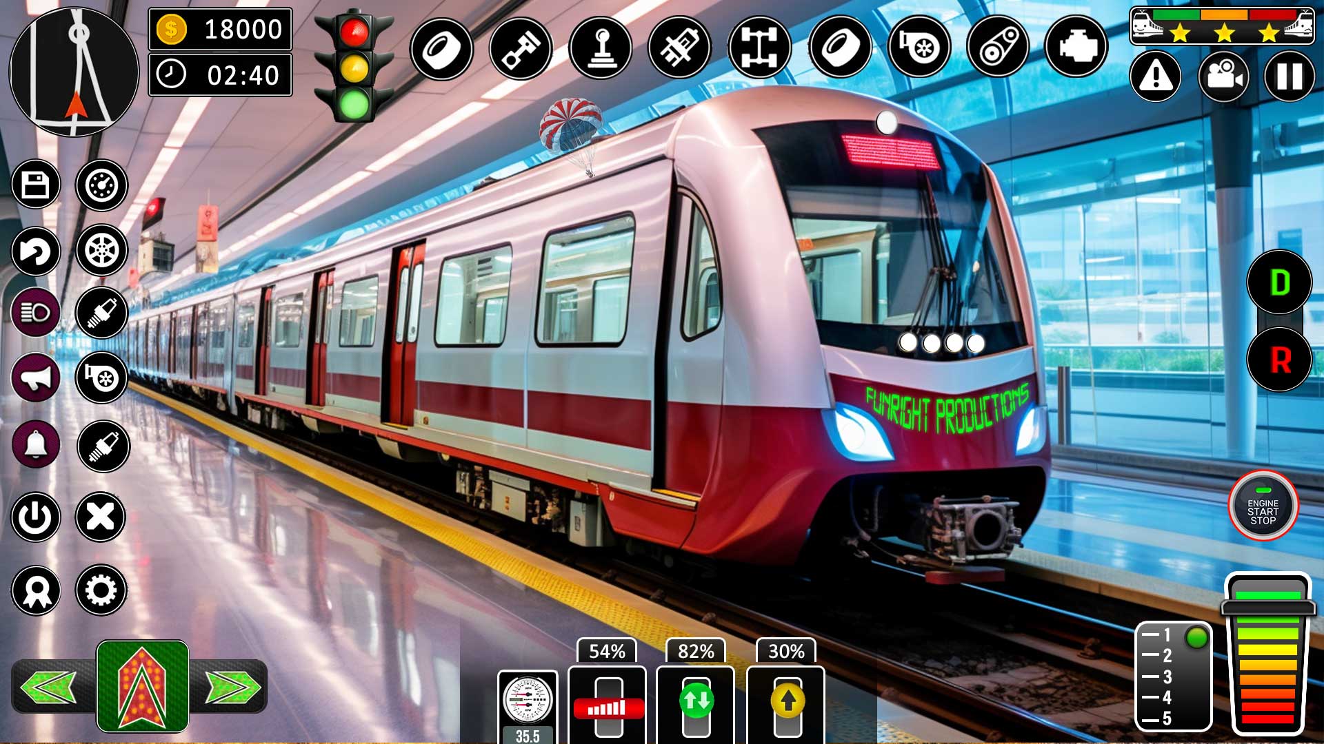 اسکرین شات 3 برنامه City Train Games Driver Sim 3D