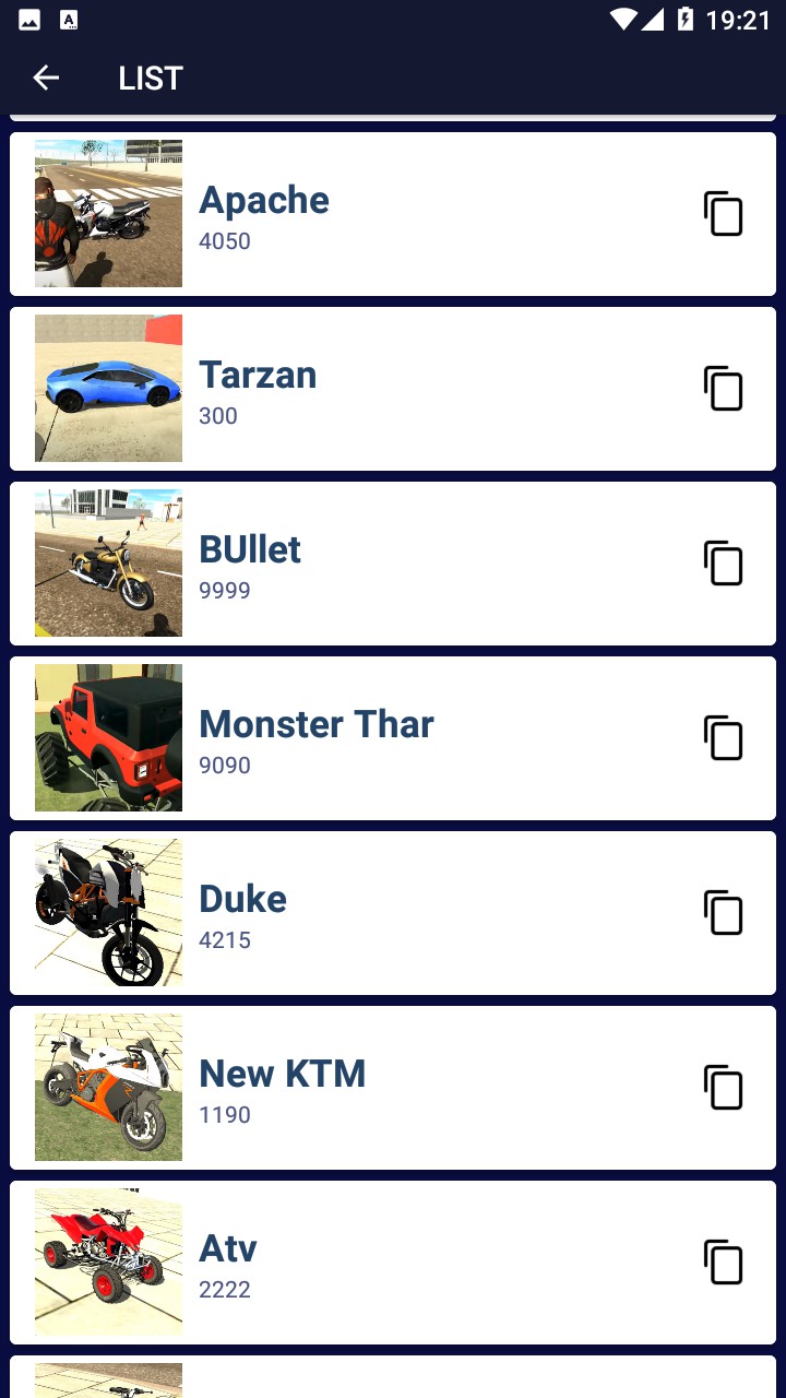 اسکرین شات 4 برنامه Indian bikes driving code list