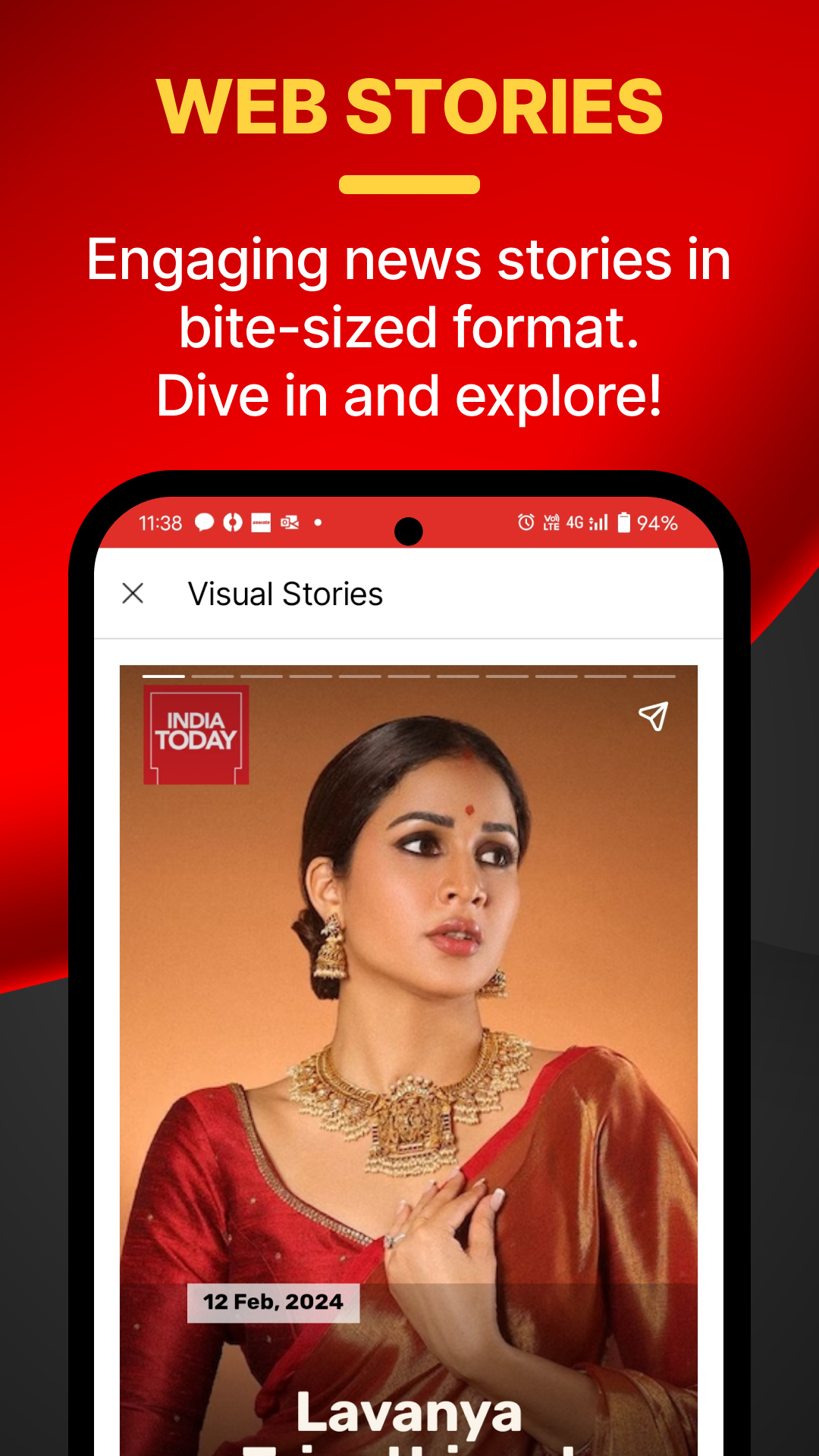اسکرین شات 6 برنامه India Today - English News