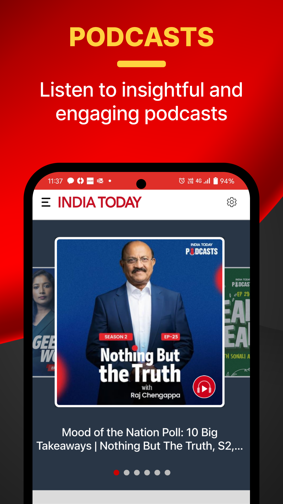 اسکرین شات 7 برنامه India Today - English News