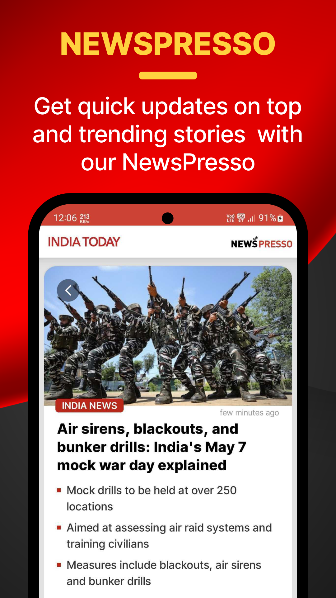 اسکرین شات 2 برنامه India Today - English News