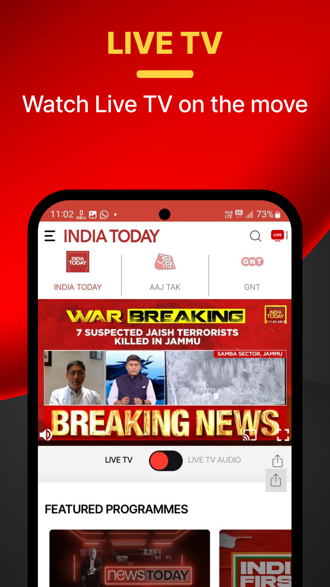 اسکرین شات 3 برنامه India Today - English News