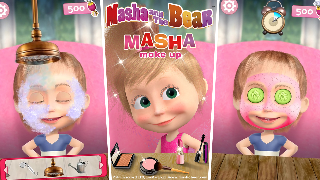 اسکرین شات 1 بازی Masha and the Bear: Salon Game