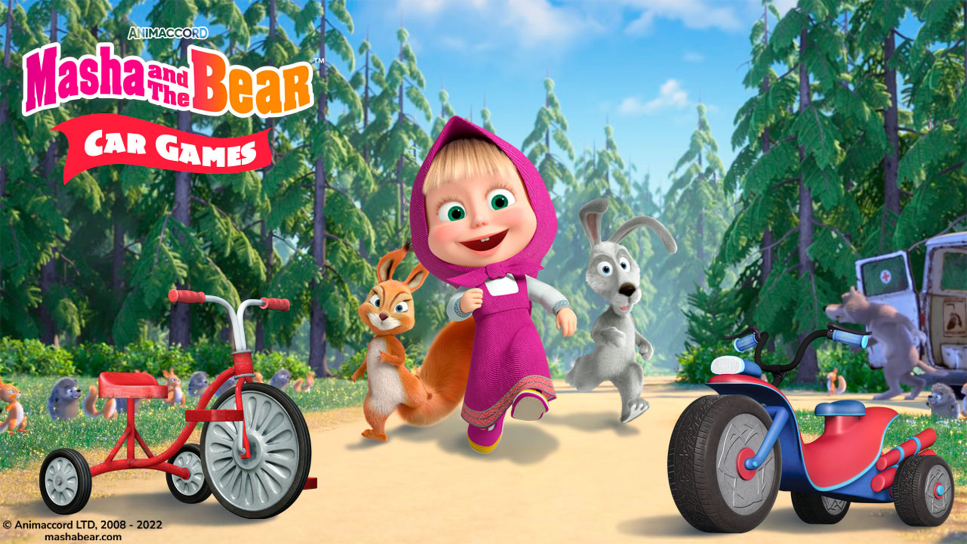 اسکرین شات 3 بازی Masha and the Bear: Car Games