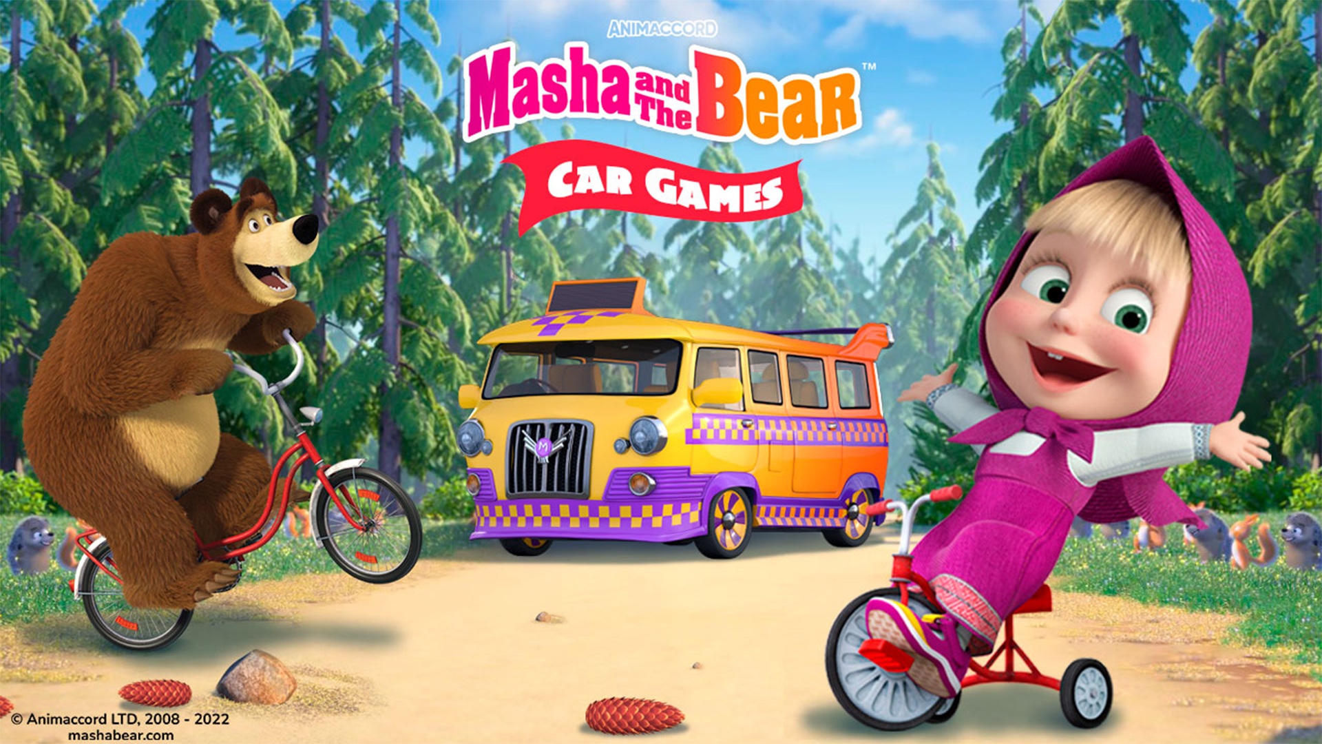 اسکرین شات 4 بازی Masha and the Bear: Car Games