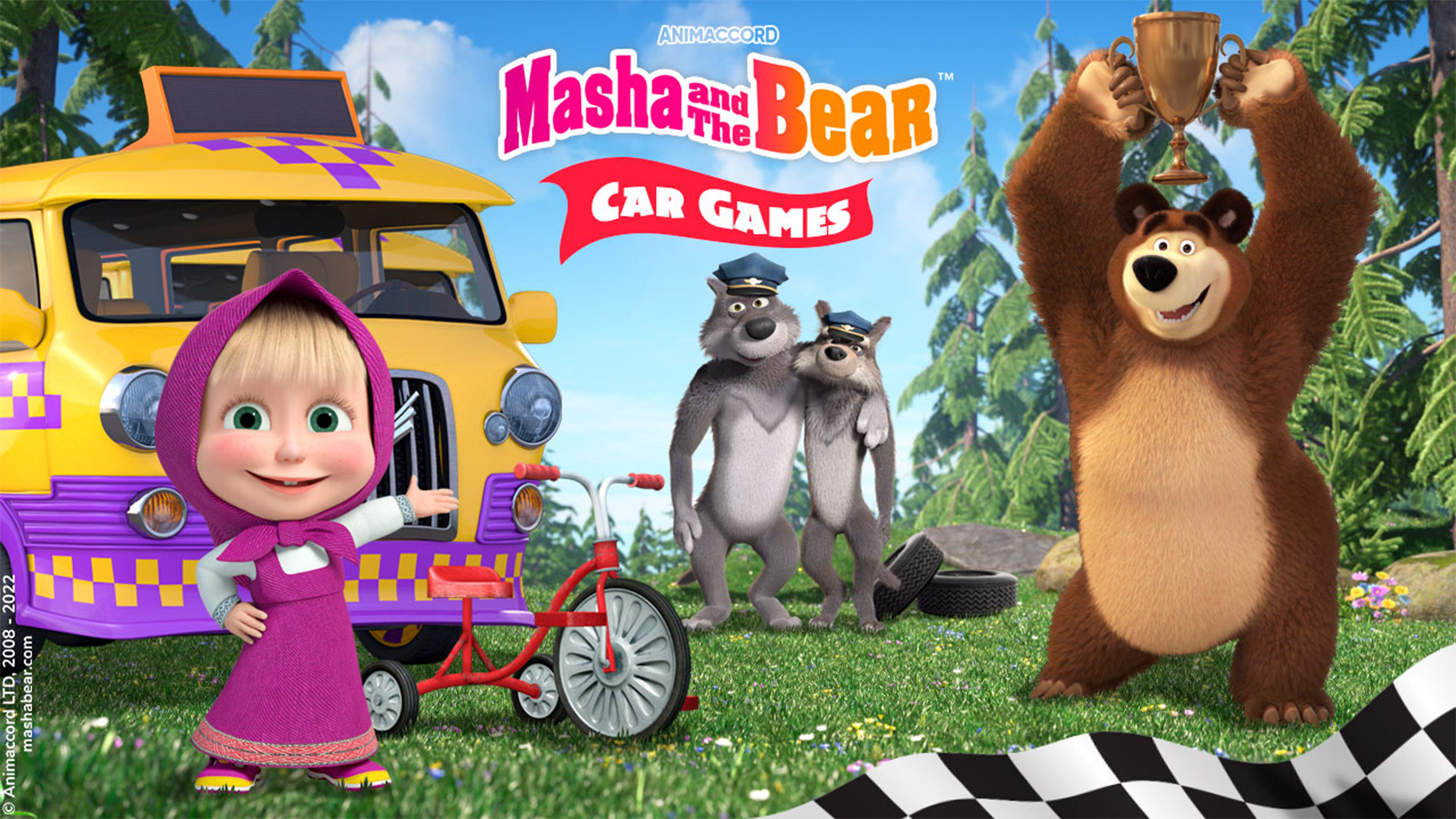 اسکرین شات 6 بازی Masha and the Bear: Car Games