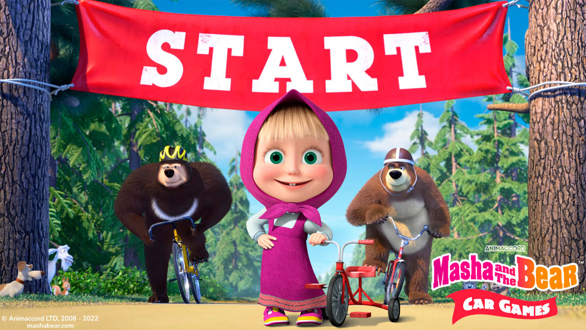اسکرین شات 1 بازی Masha and the Bear: Car Games