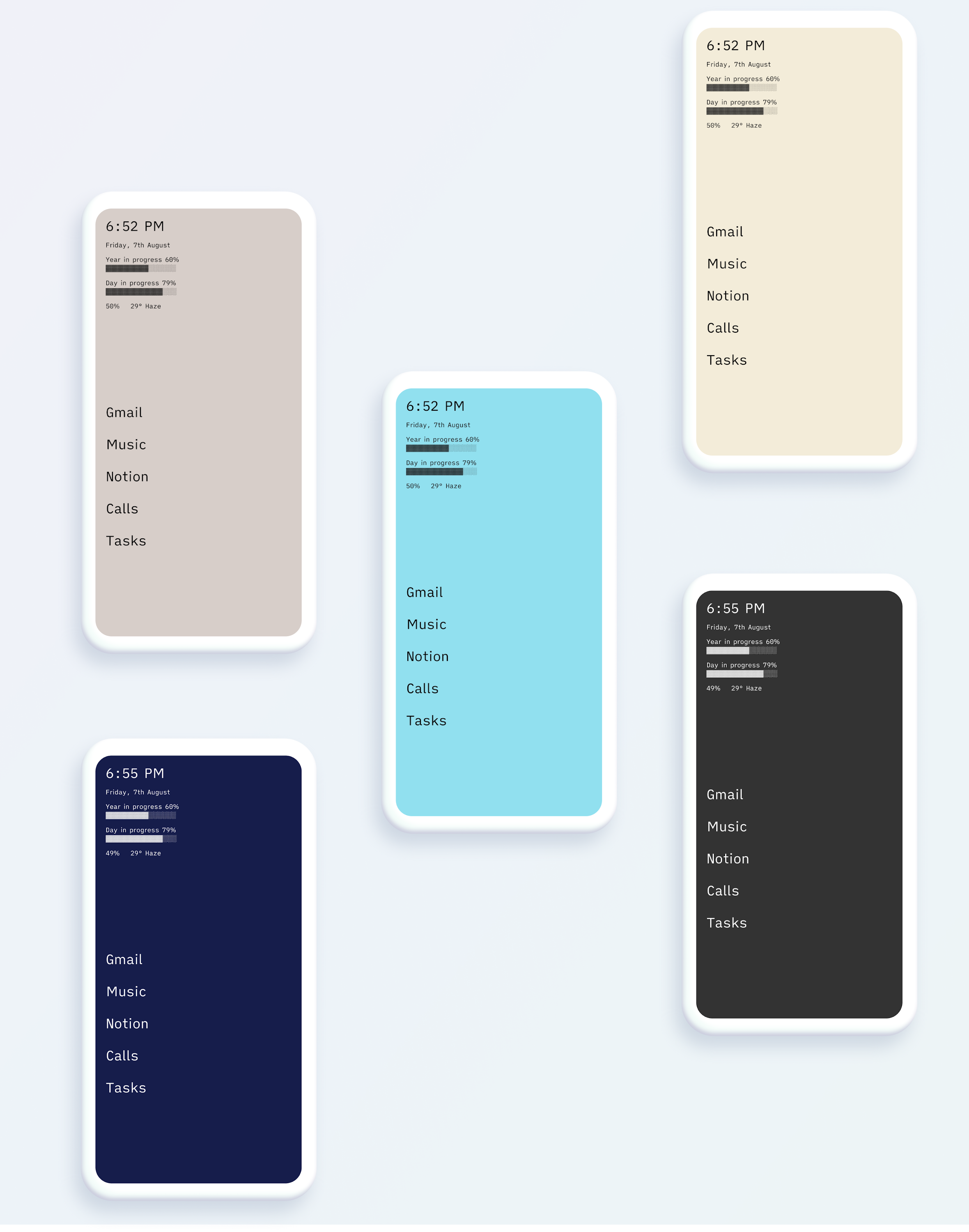 اسکرین شات 6 برنامه Indistract Minimalist Launcher