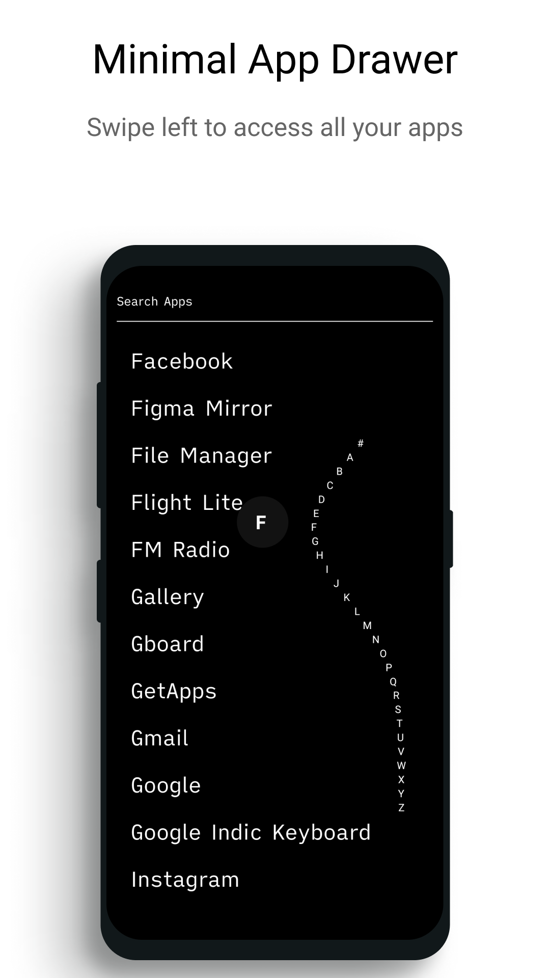 اسکرین شات 3 برنامه Indistract Minimalist Launcher
