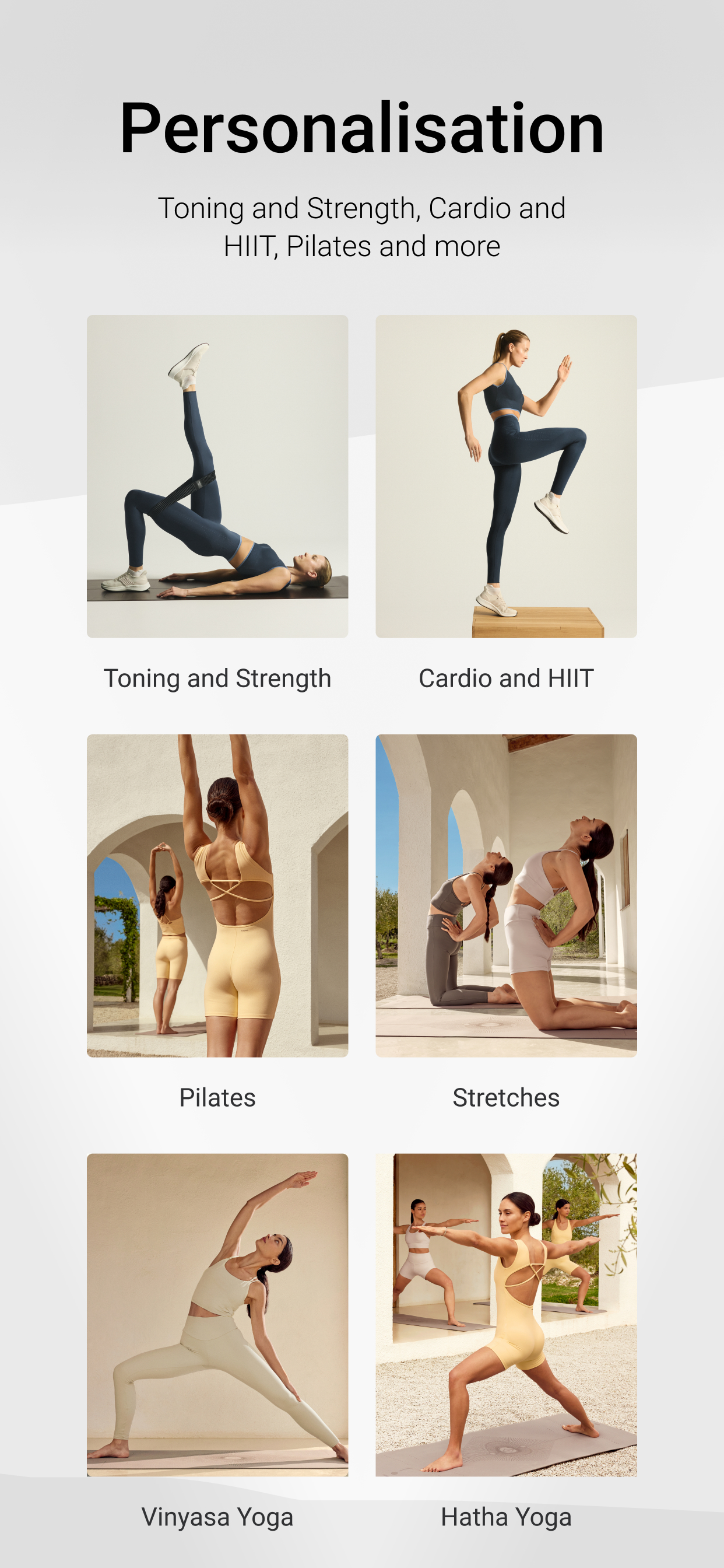 اسکرین شات 2 برنامه OYSHO TRAINING: Workouts