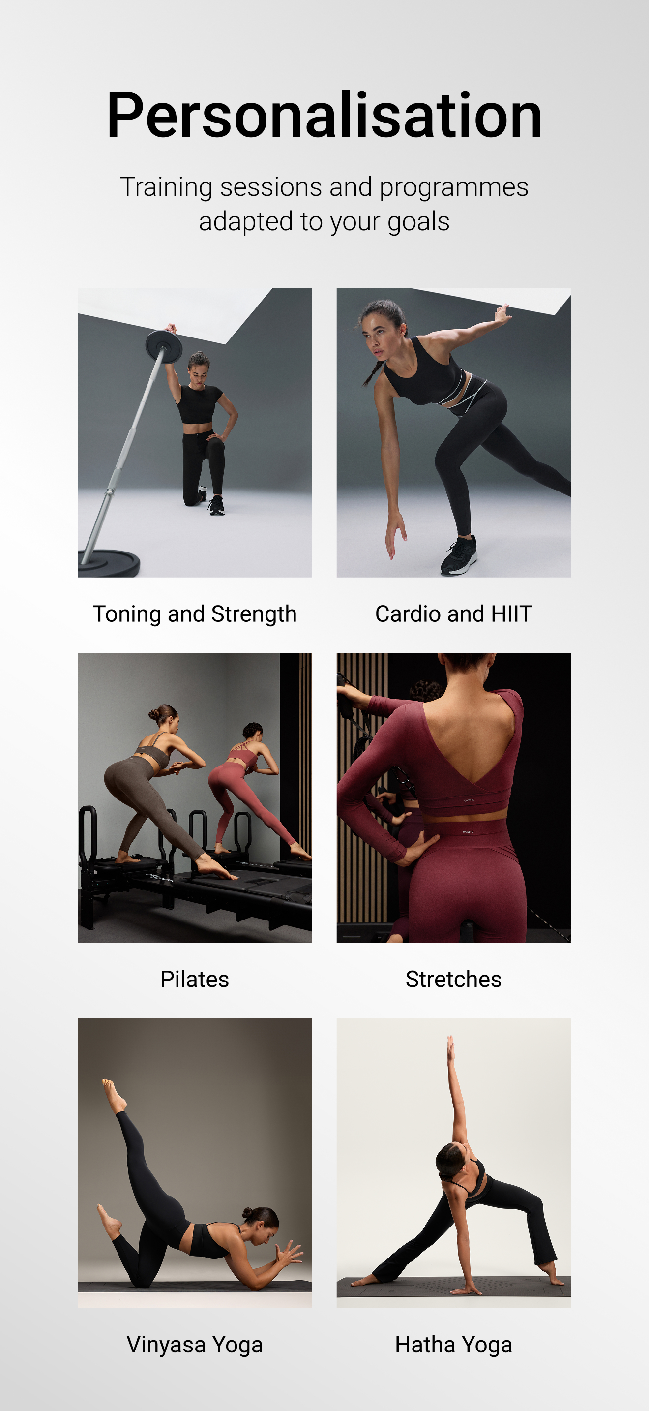 اسکرین شات 2 برنامه OYSHO TRAINING: Workouts