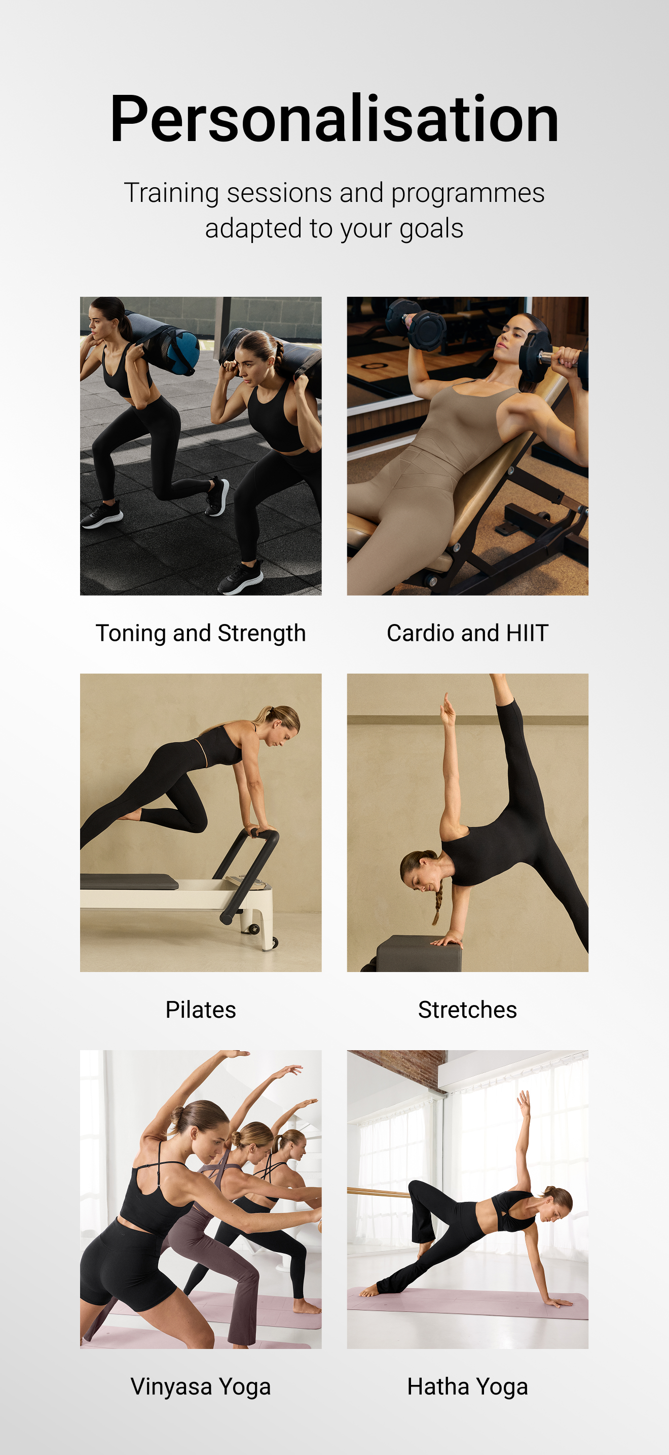 اسکرین شات 2 برنامه OYSHO TRAINING: Workouts