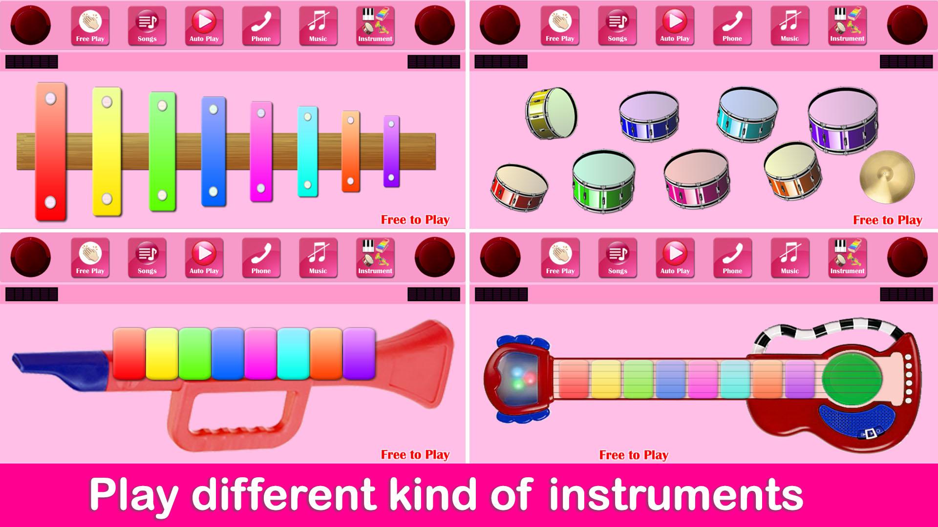 اسکرین شات 3 بازی Kids Pink Piano