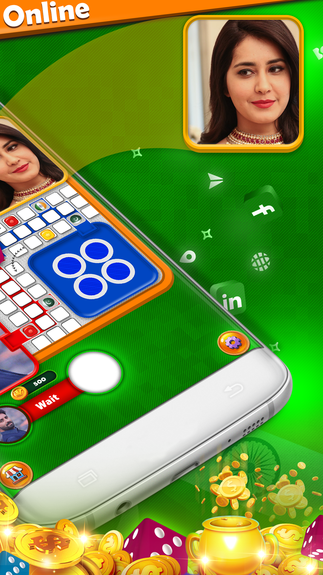 اسکرین شات 4 بازی India vs Pakistan Ludo Online