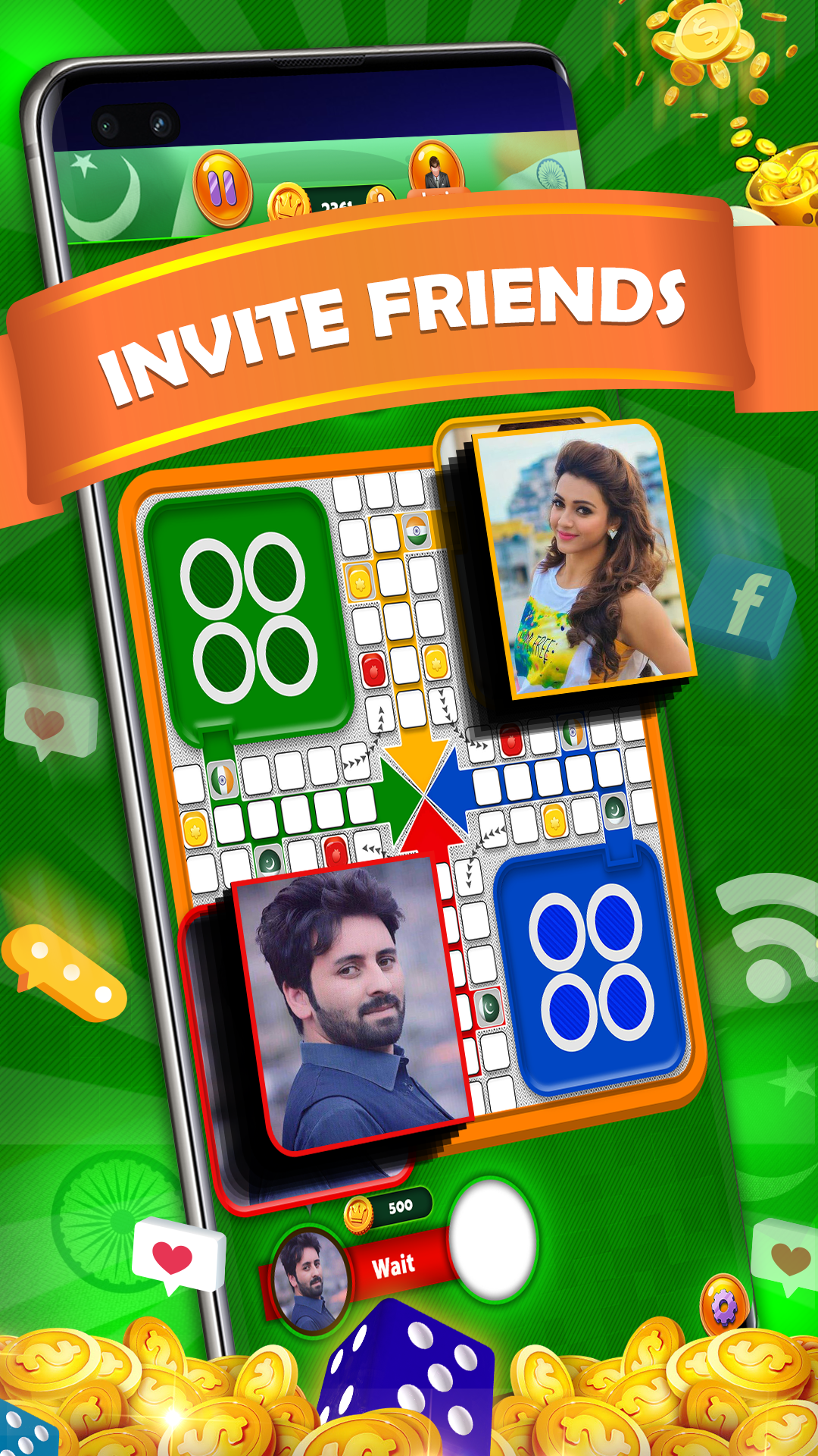 اسکرین شات 1 بازی India vs Pakistan Ludo Online