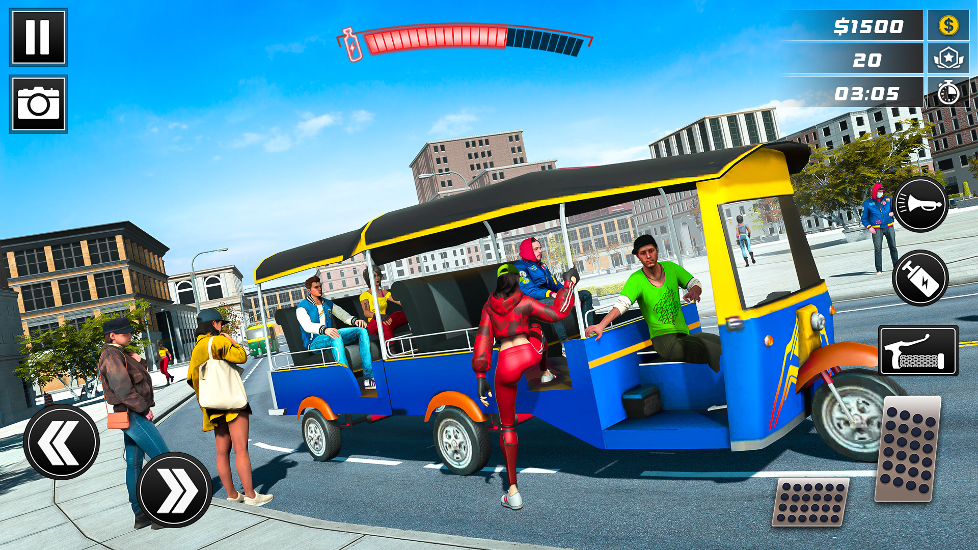 اسکرین شات 4 برنامه Tuk Tuk Car Racing