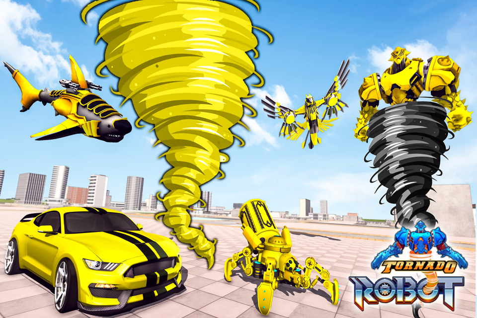 اسکرین شات 1 برنامه Tornado Robot Car Transform