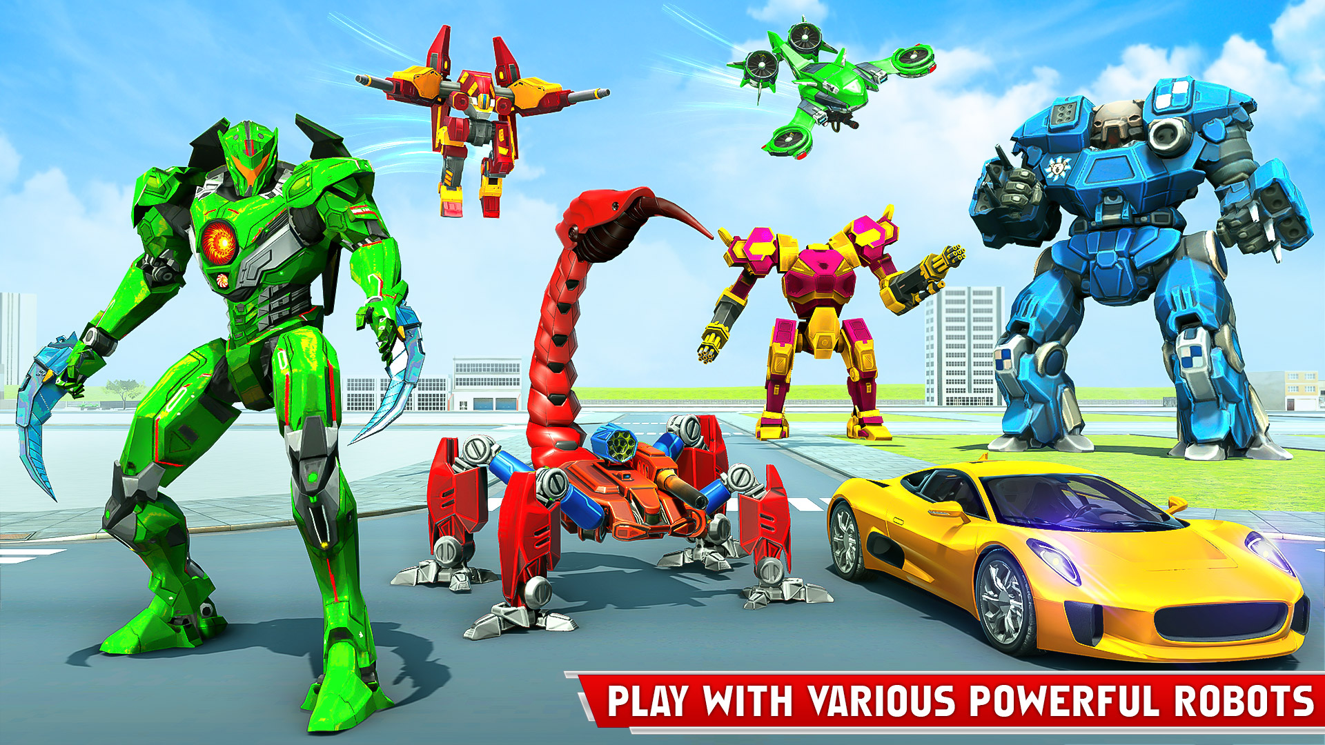 اسکرین شات 2 برنامه Scorpion Robot Car Transform