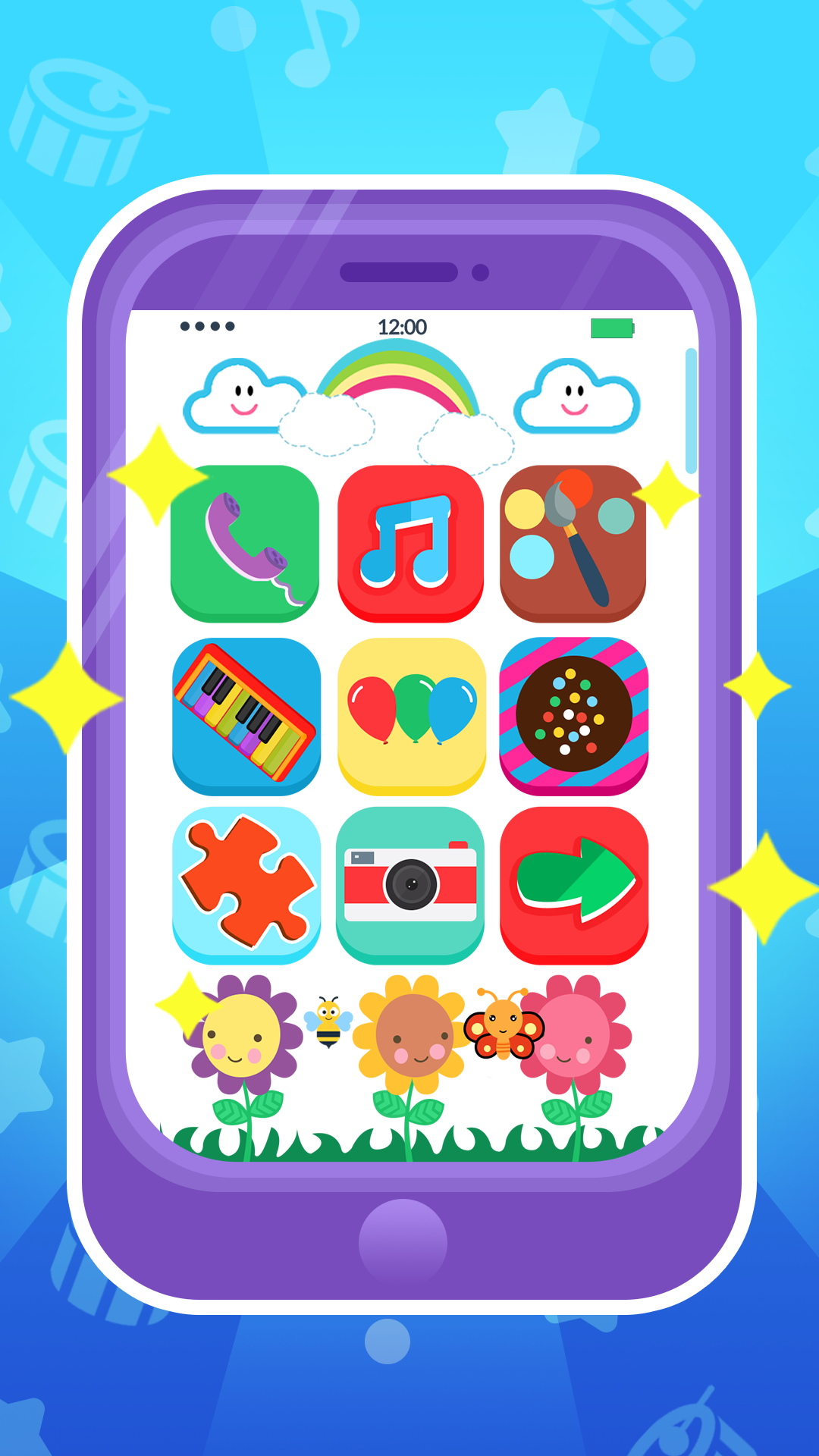 اسکرین شات 1 بازی Baby Phone: Toddler Games