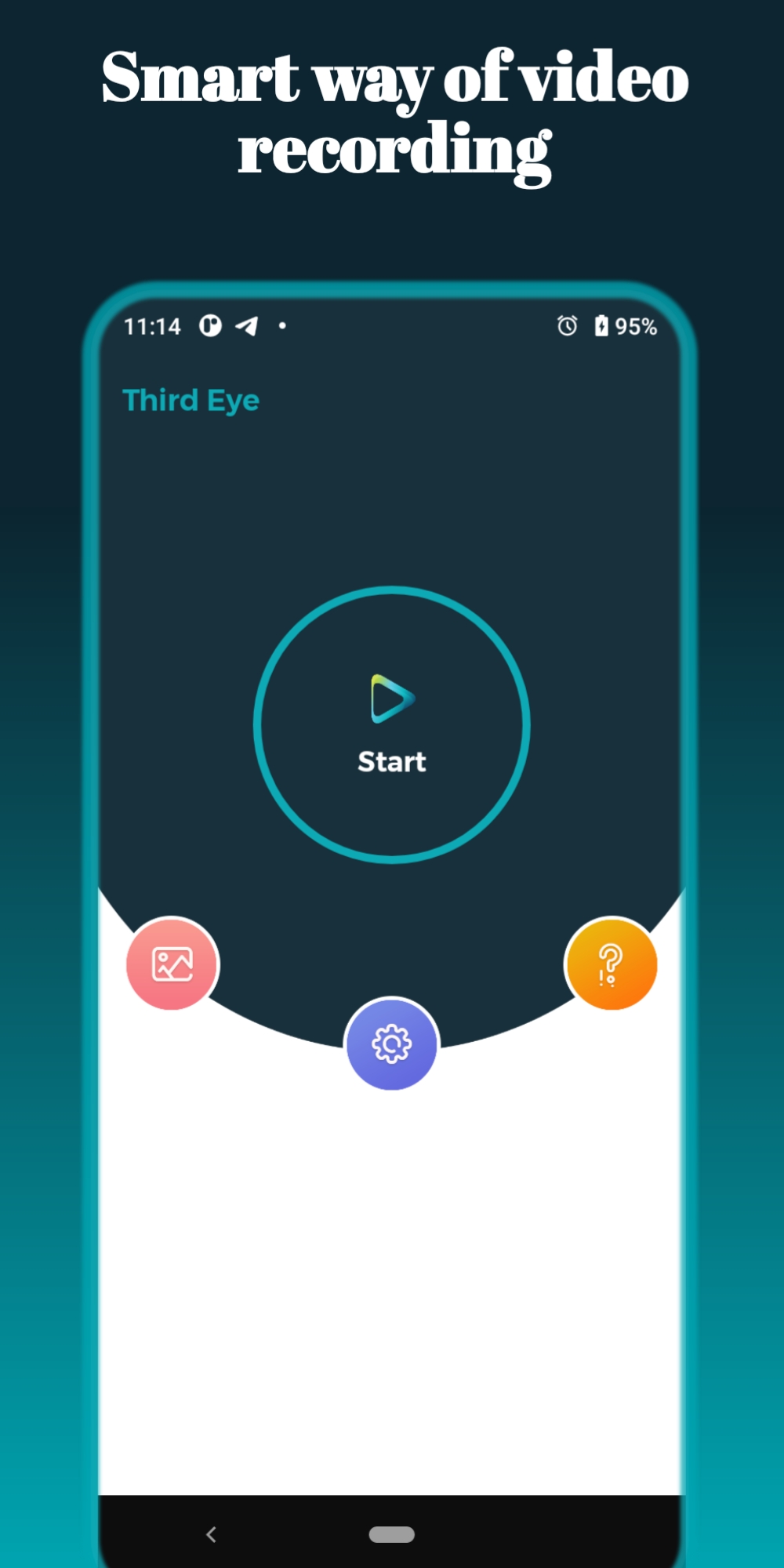 اسکرین شات 1 برنامه Third Eye-Smart Video Recorder