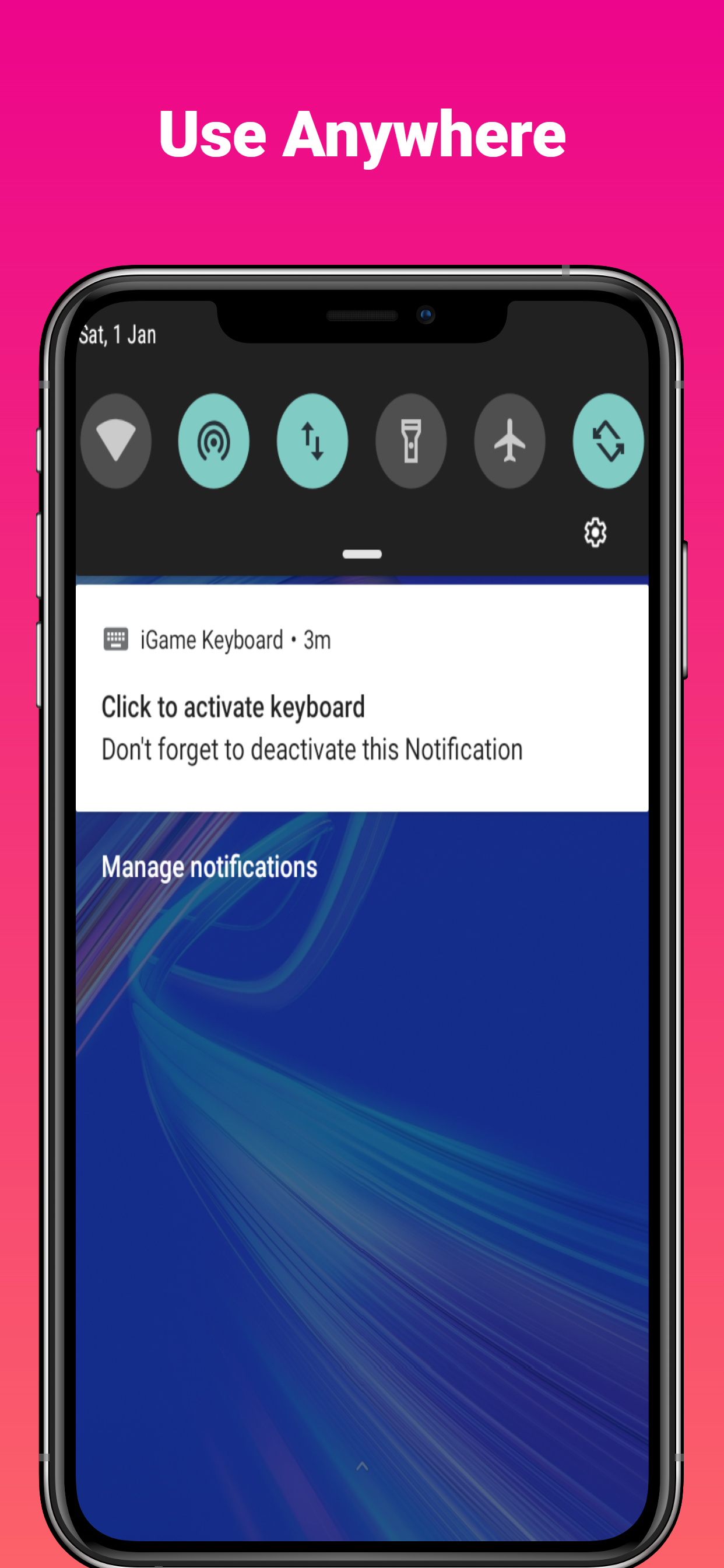 اسکرین شات 5 برنامه iGame:Game Keyboard for cheats