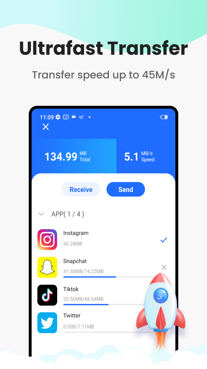 اسکرین شات 4 برنامه XShare- Transfer & Share files