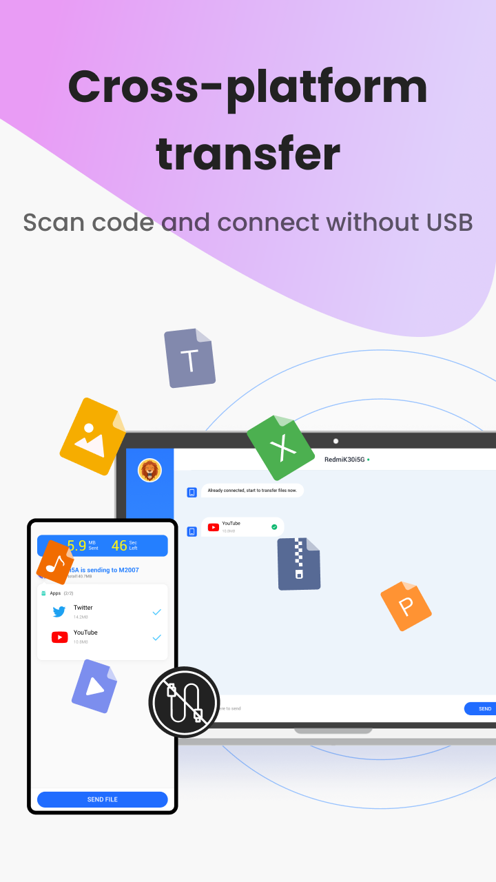 اسکرین شات 6 برنامه XShare- Transfer & Share files