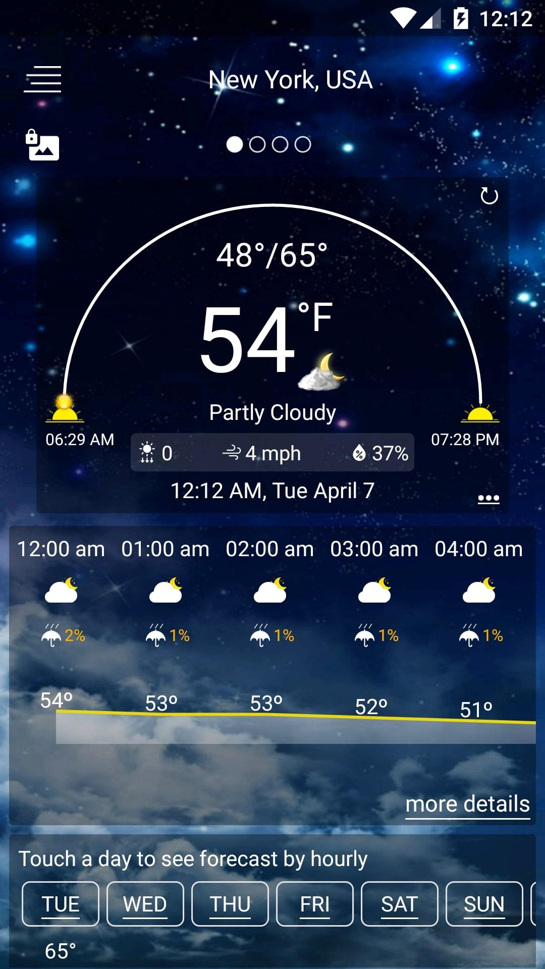 اسکرین شات 2 برنامه Weather Forecast