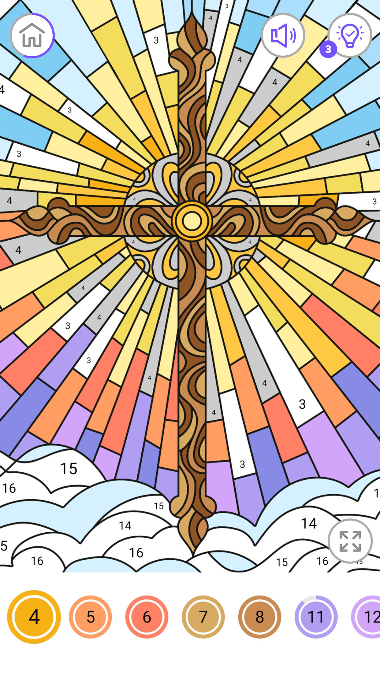 اسکرین شات 5 برنامه Bible Coloring Book by Number